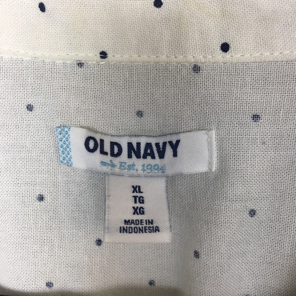 💋SOLD💋Old Navy Polkadot Button Down Long Sleeve - Picture 5 of 8